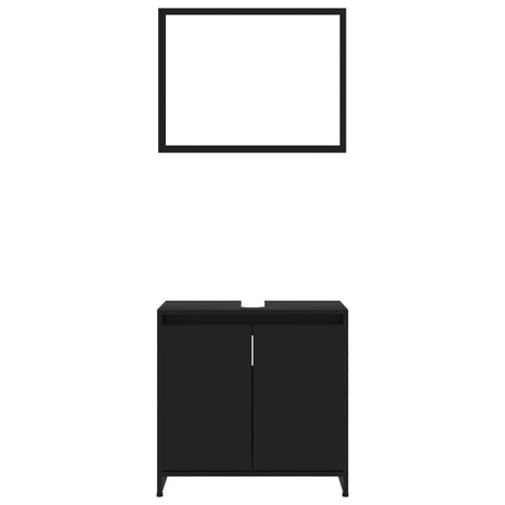 3 Piece Bathroom Furniture Set Engineered Wood