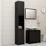 3 Piece Bathroom Furniture Set Engineered Wood