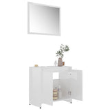 3 Piece Bathroom Furniture Set Engineered Wood