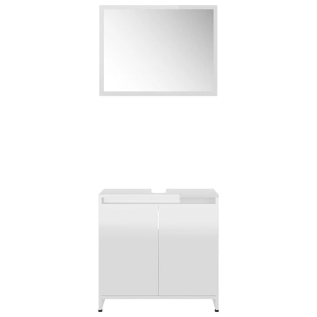3 Piece Bathroom Furniture Set Engineered Wood