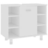 3 Piece Bathroom Furniture Set Engineered Wood