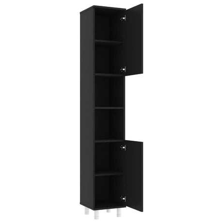 3 Piece Bathroom Furniture Set Engineered Wood
