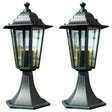 Garden Lights 2 Pcs Dark Green/Black Aluminium
