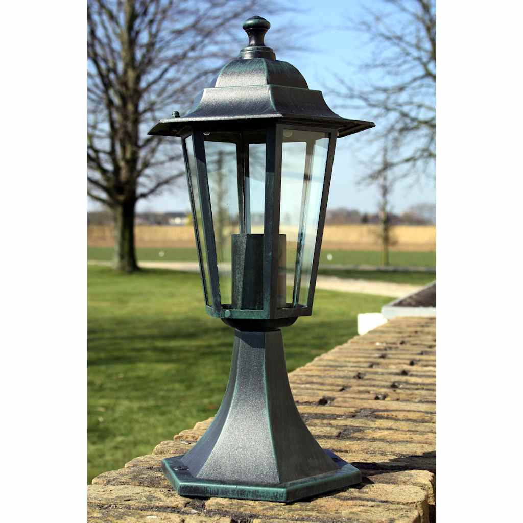 Garden Lights 2 Pcs Dark Green/Black Aluminium