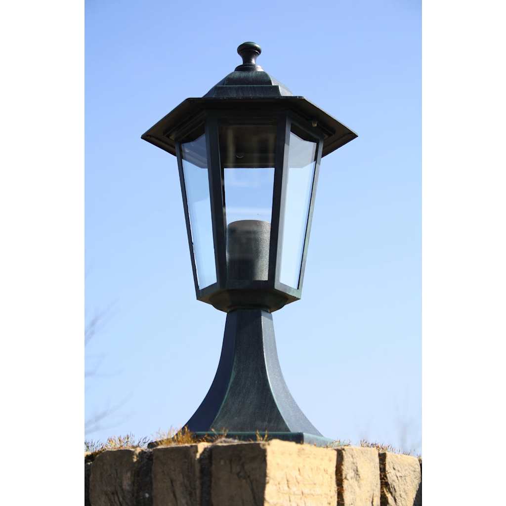 Garden Lights 2 Pcs Dark Green/Black Aluminium