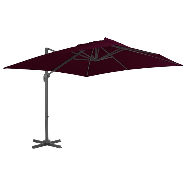 Cantilever Garden Parasol With Aluminium Pole