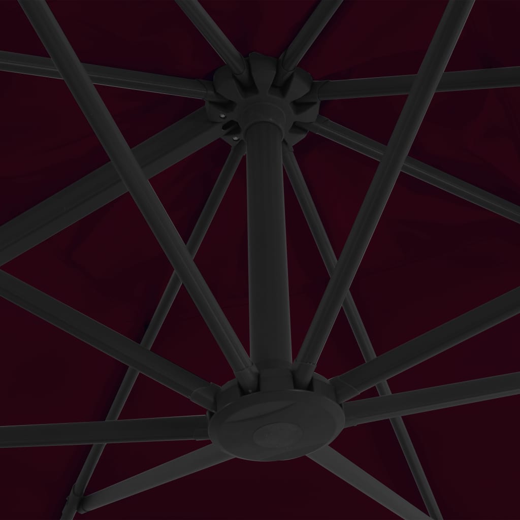 Cantilever Garden Parasol With Aluminium Pole
