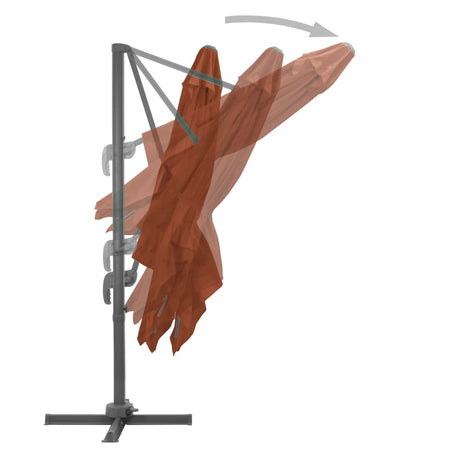 Cantilever Garden Parasol With Aluminium Pole