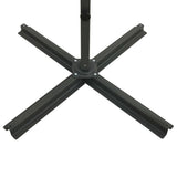 Cantilever Garden Parasol With Pole And Led Lights