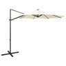 Cantilever Garden Parasol With Pole And Led Lights 300 Cm