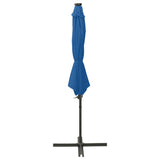 Cantilever Garden Parasol With Pole And Led Lights 300 Cm