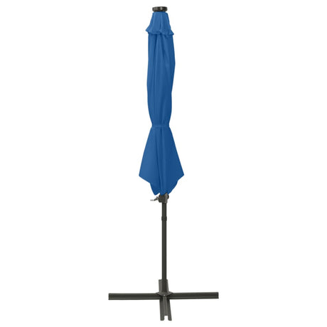 Cantilever Garden Parasol With Pole And Led Lights 300 Cm