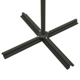 Cantilever Garden Parasol With Pole And Led Lights 300 Cm
