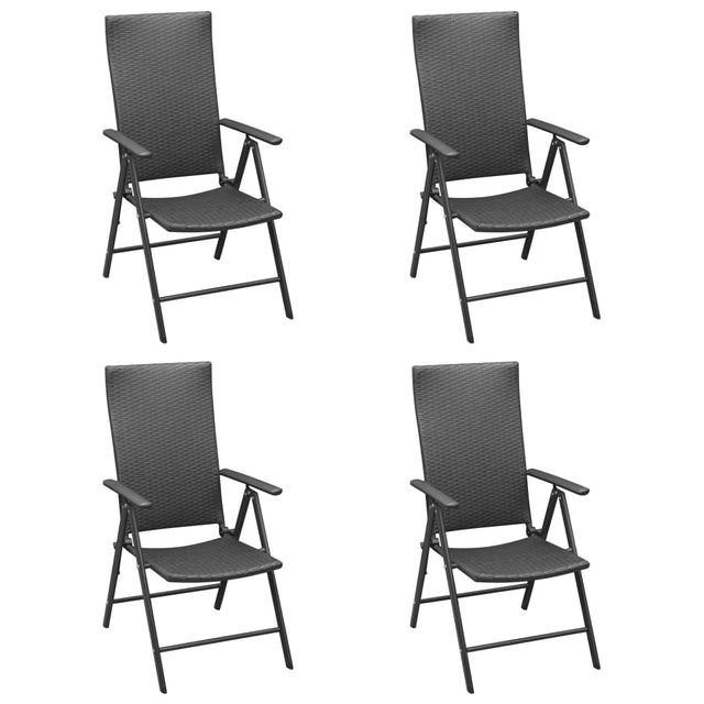 Garden Chairs 4 Pcs Poly Rattan