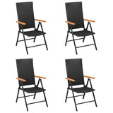 Garden Chairs 4 Pcs Poly Rattan