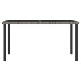 Garden Dining Table Poly Rattan
