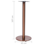 Bistro Table Leg Gold Ø45X107 Cm Stainless Steel