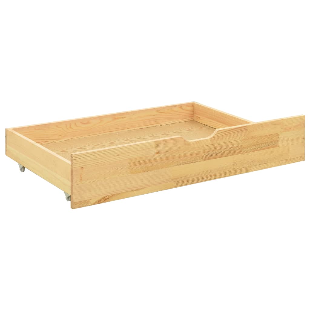 Bed Frame With 2 Drawers Without Mattress 90X200 Cm