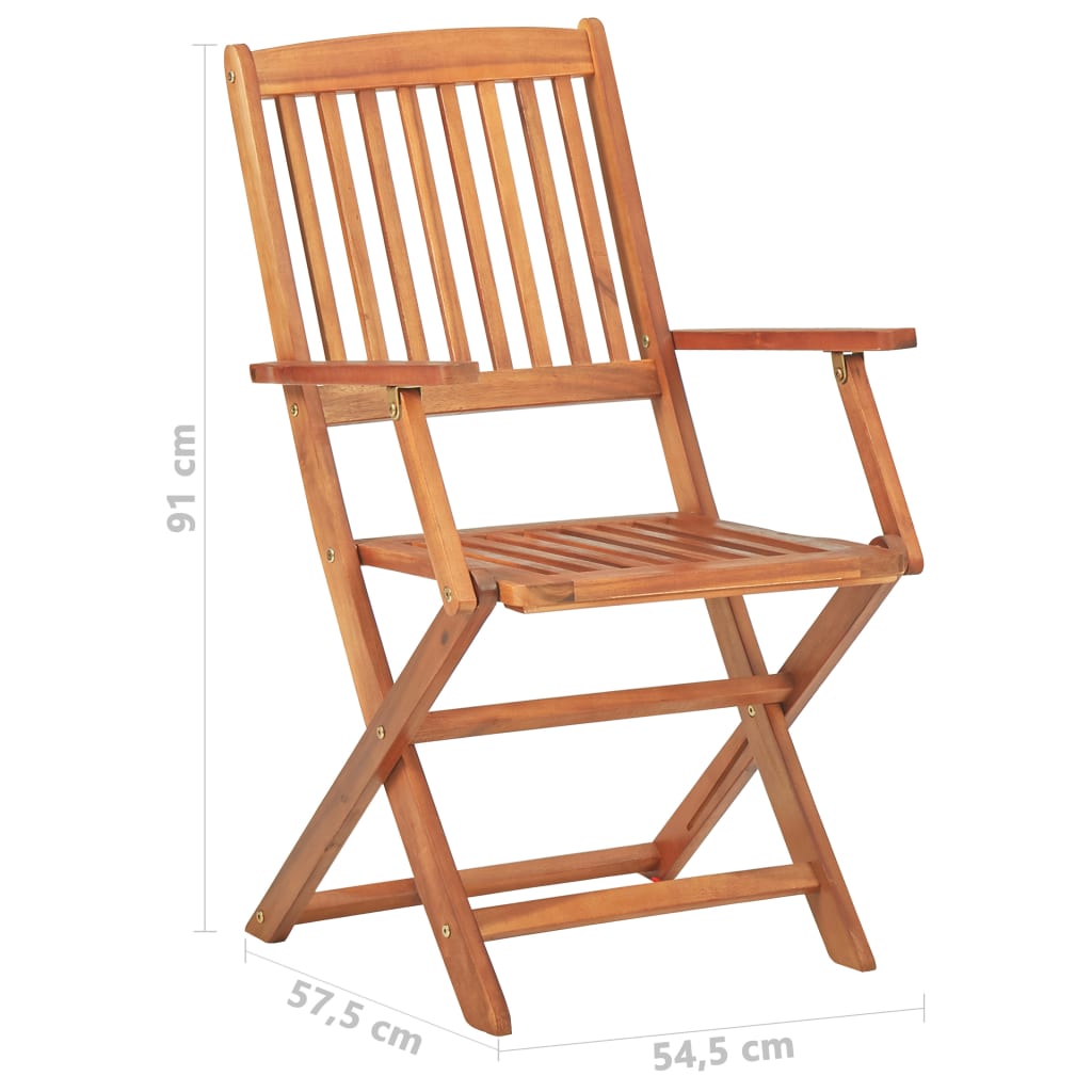 4 Piece Bistro Set Solid Acacia Wood