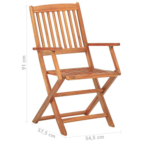 4 Piece Bistro Set Solid Acacia Wood