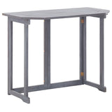 2 Piece Bistro Set Solid Acacia Wood Grey