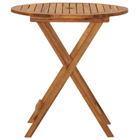 3 Piece Folding Garden Dining Set Solid Acacia Wood 70 Cm
