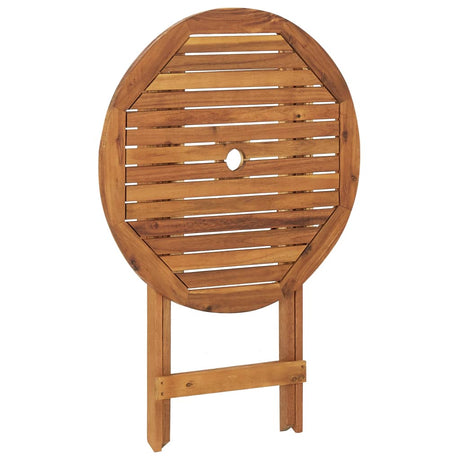 3 Piece Folding Garden Dining Set Solid Acacia Wood 70 Cm