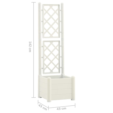 Garden Planter With Trellis Pp