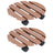 Plant Trolleys 4 Pcs 30X30X7,5 Cm Wpc