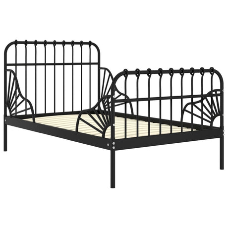 Extendable Bed Frame Without Mattress Metal 80X130/200 Cm