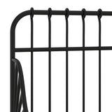 Extendable Bed Frame Without Mattress Metal 80X130/200 Cm