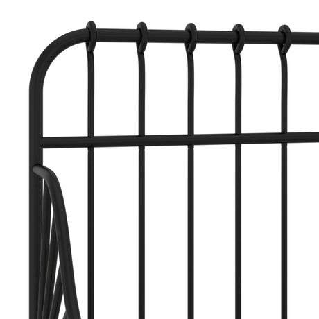Extendable Bed Frame Without Mattress Metal 80X130/200 Cm
