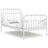 Extendable Bed Frame Without Mattress Metal 80X130/200 Cm