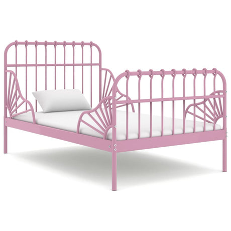 Extendable Bed Frame Without Mattress Metal 80X130/200 Cm