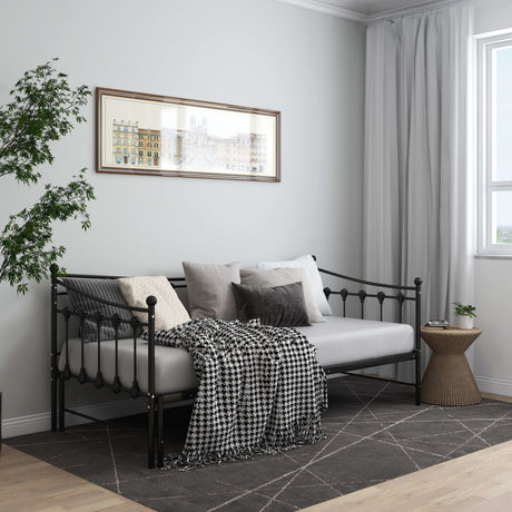 Pull-Out Sofa Bed Frame Without Mattress Metal 90X200 Cm