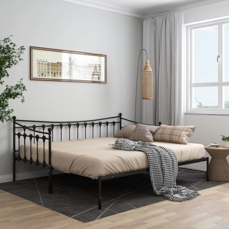 Pull-Out Sofa Bed Frame Without Mattress Metal 90X200 Cm