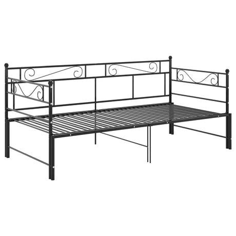 Pull-Out Sofa Bed Frame Without Mattress Metal 90X200 Cm