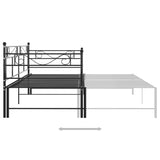 Pull-Out Sofa Bed Frame Without Mattress Metal 90X200 Cm
