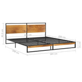 Bed Frame Without Mattress Metal Super King