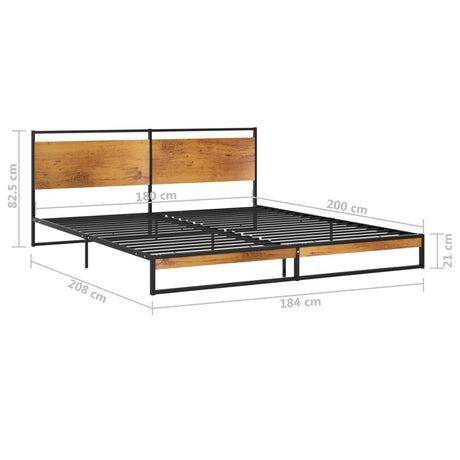Bed Frame Without Mattress Metal Super King