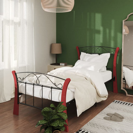 Bed Frame Without Mattress Black Metal
