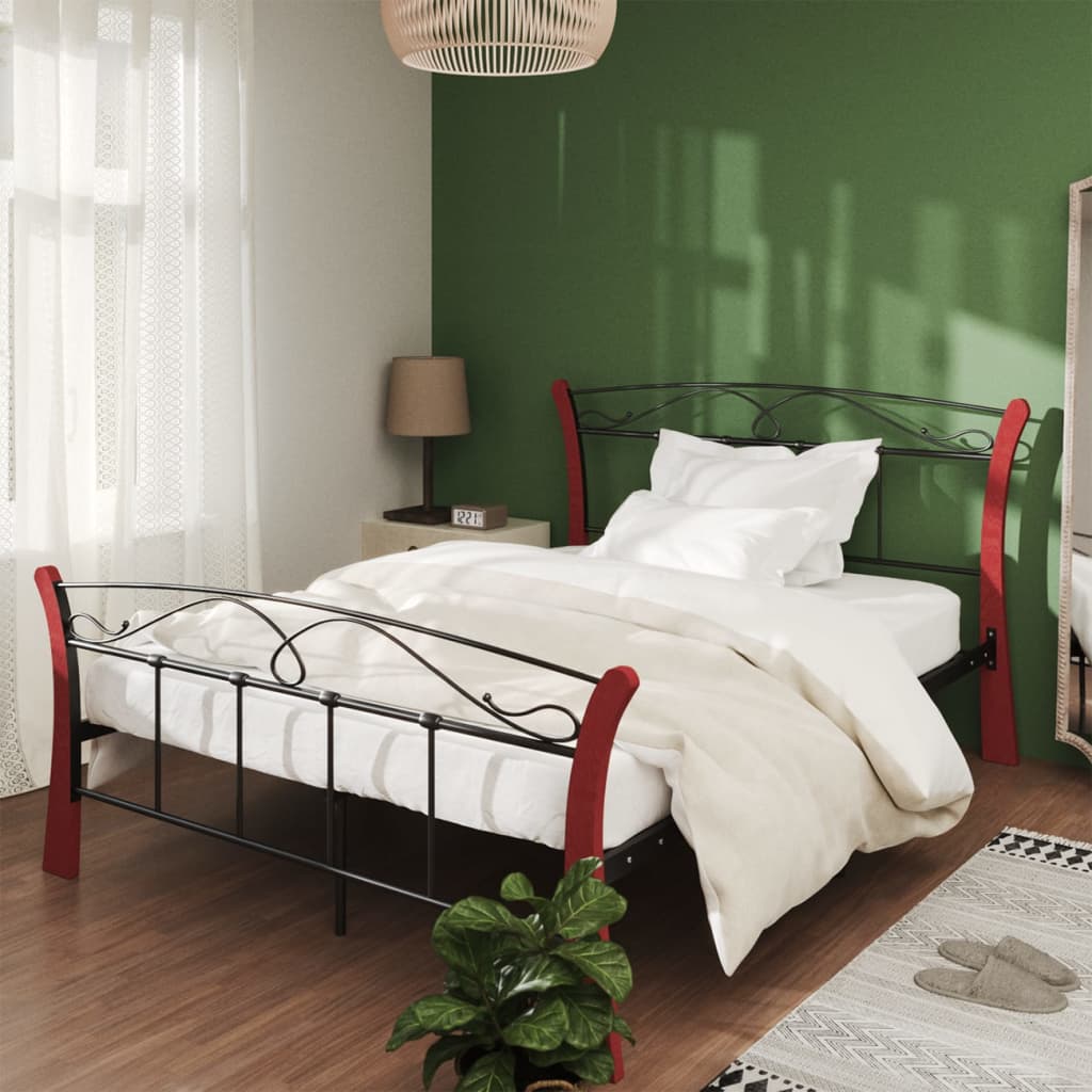 Bed Frame Without Mattress Black Metal