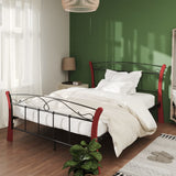 Bed Frame Without Mattress Black Metal