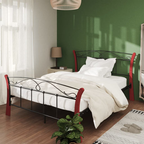 Bed Frame Without Mattress Black Metal