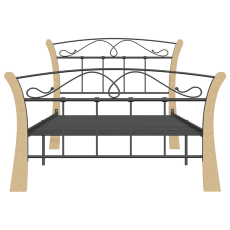 Bed Frame Without Mattress Black Metal
