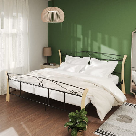Bed Frame Without Mattress Black Metal