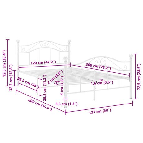 Bed Frame Without Mattress Metal