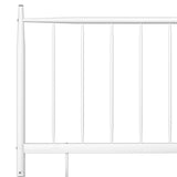 Bed Frame without Mattress White Metal 200x200 cm