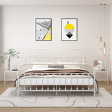 Bedside Cabinet 45X34.5X60.5 Cm Metal And Glass