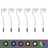 Solar Led Garden Lights 6 Pcs 9X7.8X29.5 Cm